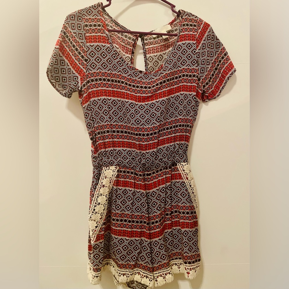 BEAUTIFUL CORAL ROMPER